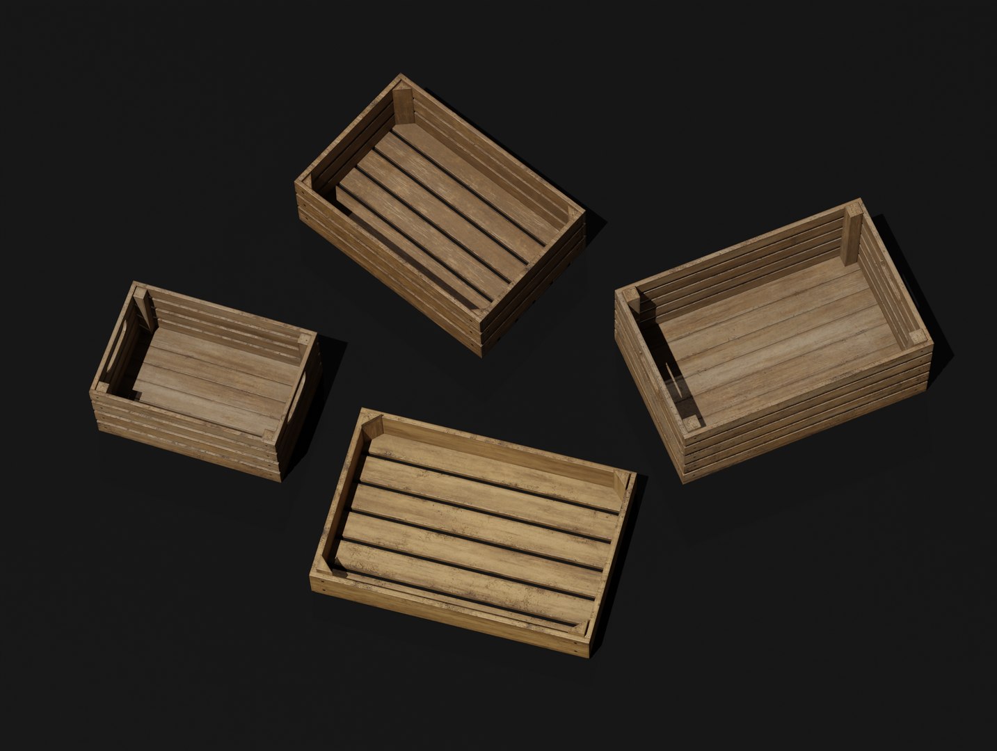 3D model LowPoly PBR 20 Wooden Crates Pack 3D Models - TurboSquid 2009948