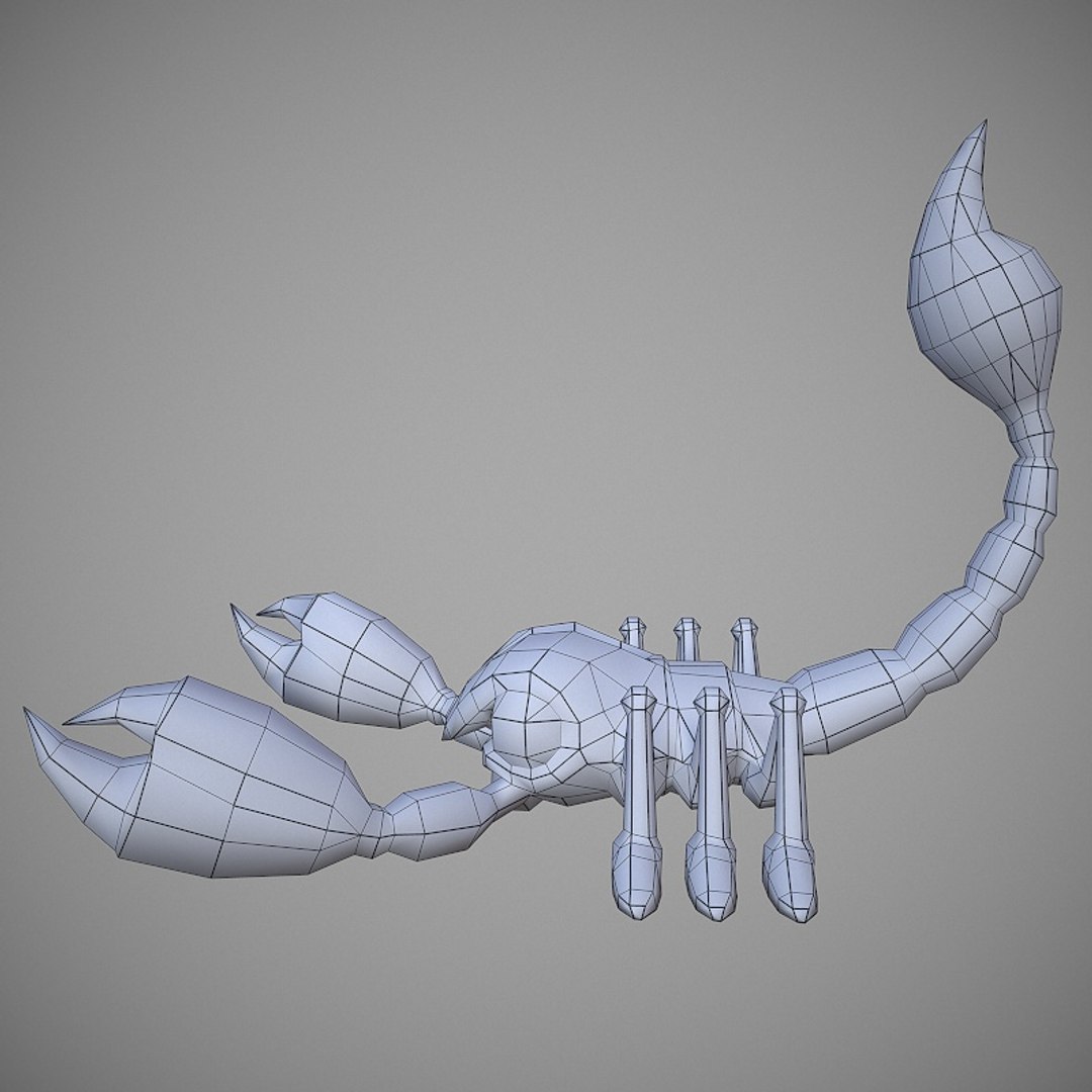 3D scorpion cartoon model https://p.turbosquid.com/ts-thumb/Eq/BaxW4A/zyAYLcAl/scorpioncartoon9/jpg/1539154392/1920x1080/fit_q87/15462dc7599fc961287da65a037272270a4cc10c/scorpioncartoon9.jpg
