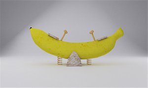 banana seesaw 3D model