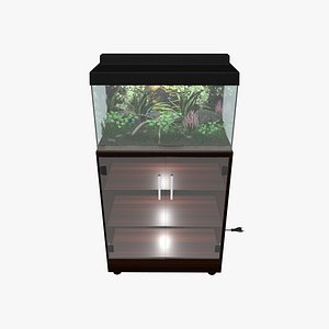 3D terrarium sideboard model
