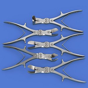 3D model Bone Cutters Set