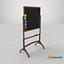 Tableau noir en bois double face, tableau carré personnalisable