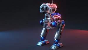 3D Sci-Fi Mech Robot model
