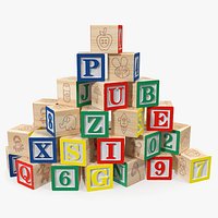 Baby Alphabet Wooden Blocks