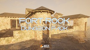 3D model Fort Rock - Asset Pack - Blender and FBX