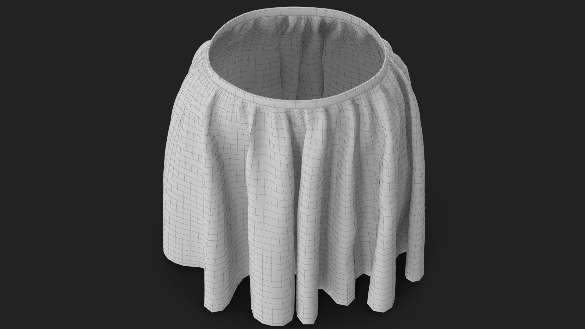 Skirt Black 3D model https://p.turbosquid.com/ts-thumb/Eq/j7BNx4/eh/wireframe_11/jpg/1754050722/1920x1080/fit_q87/4b017ea8ab94522c2ae9473217dd379a28f64c83/wireframe_11.jpg