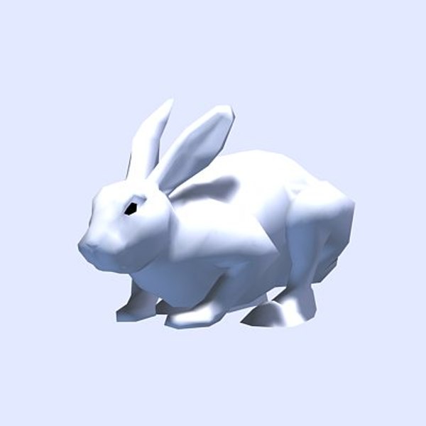 3D 3ds Max hare rabbit bunny