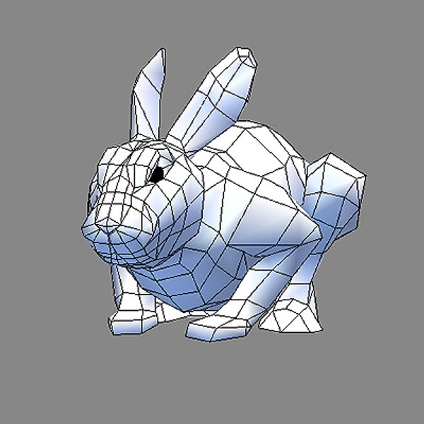 3D 3ds Max hare rabbit bunny
