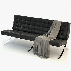 3dsmax barcelona sofa