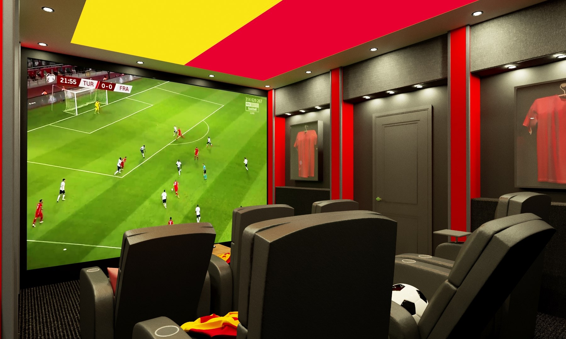 Home Cinema Football Team Concept 3D TurboSquid 1754811