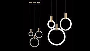 chandelier wood 3D model