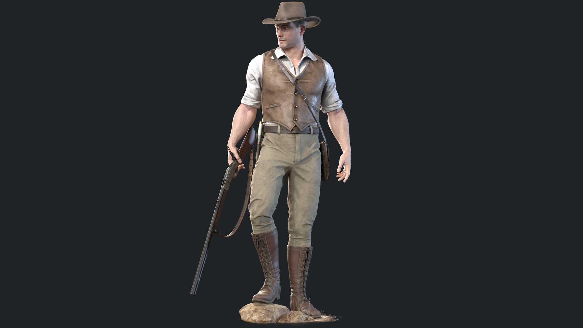 3D 19th Century Adventurer - TurboSquid 2027425