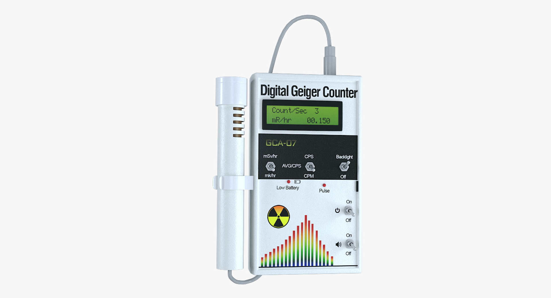 Digital Geiger Counter External Model TurboSquid 1440806