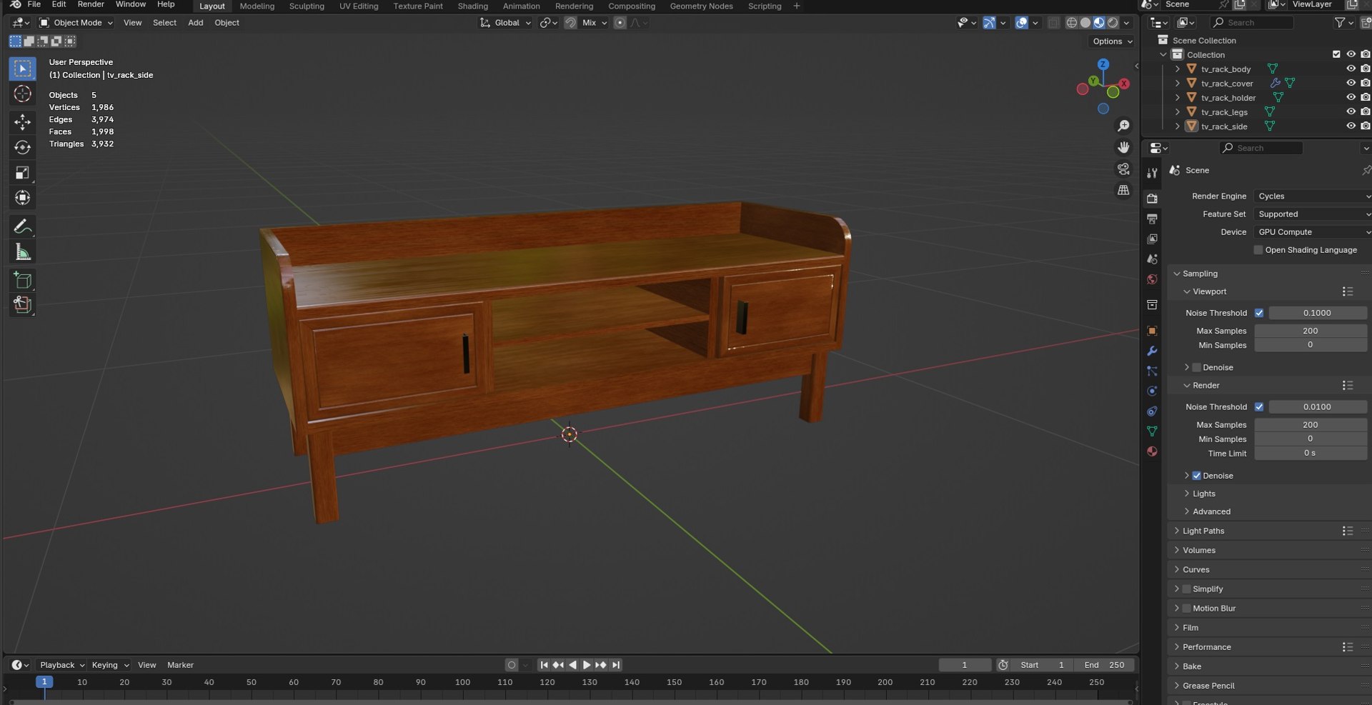 3D TV Rack N7 Model - TurboSquid 2413954