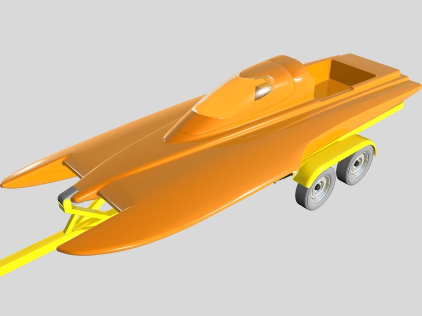 Rc drag clearance boat hull