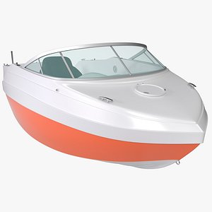 mini cabin boat 3d max