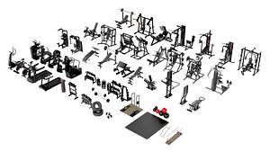 3D Ultimate 3D Gym Equipment Mega Pack
