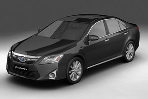 3d model toyota camry hybrid