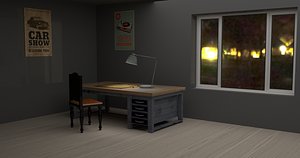 3D simple room model