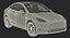Rigged Tesla Cars Collection 6 3D model