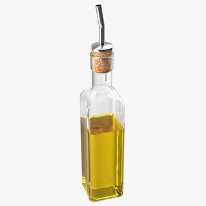 Square Olive Oil Bottle Dispenser 3D model