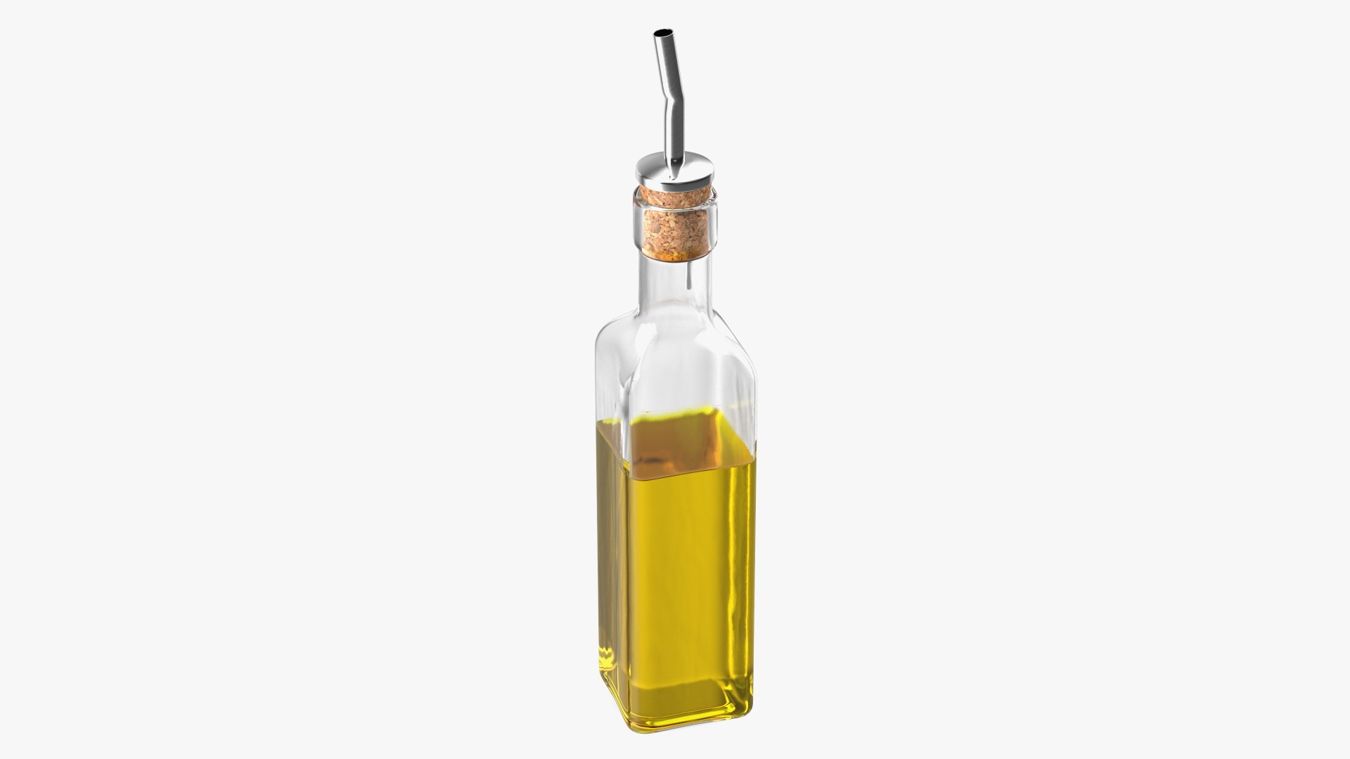 Square Olive Oil Bottle Dispenser 3D model preview