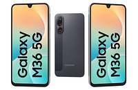 Samsung Galaxy M36 Black Low Poly