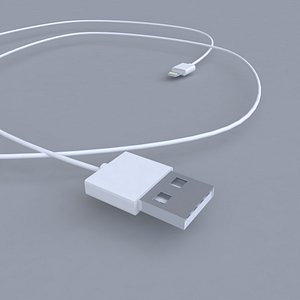 3d model of apple lightning port