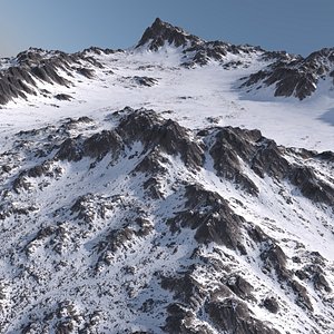 snowy terrain model