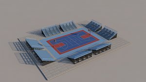 3D Basketball Court model