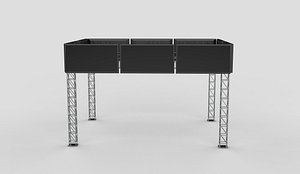 hanging bar Led Truss 3D model 3D model