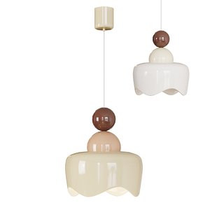 Morandi Doll Rain Sun Pendant Lamp 3D model