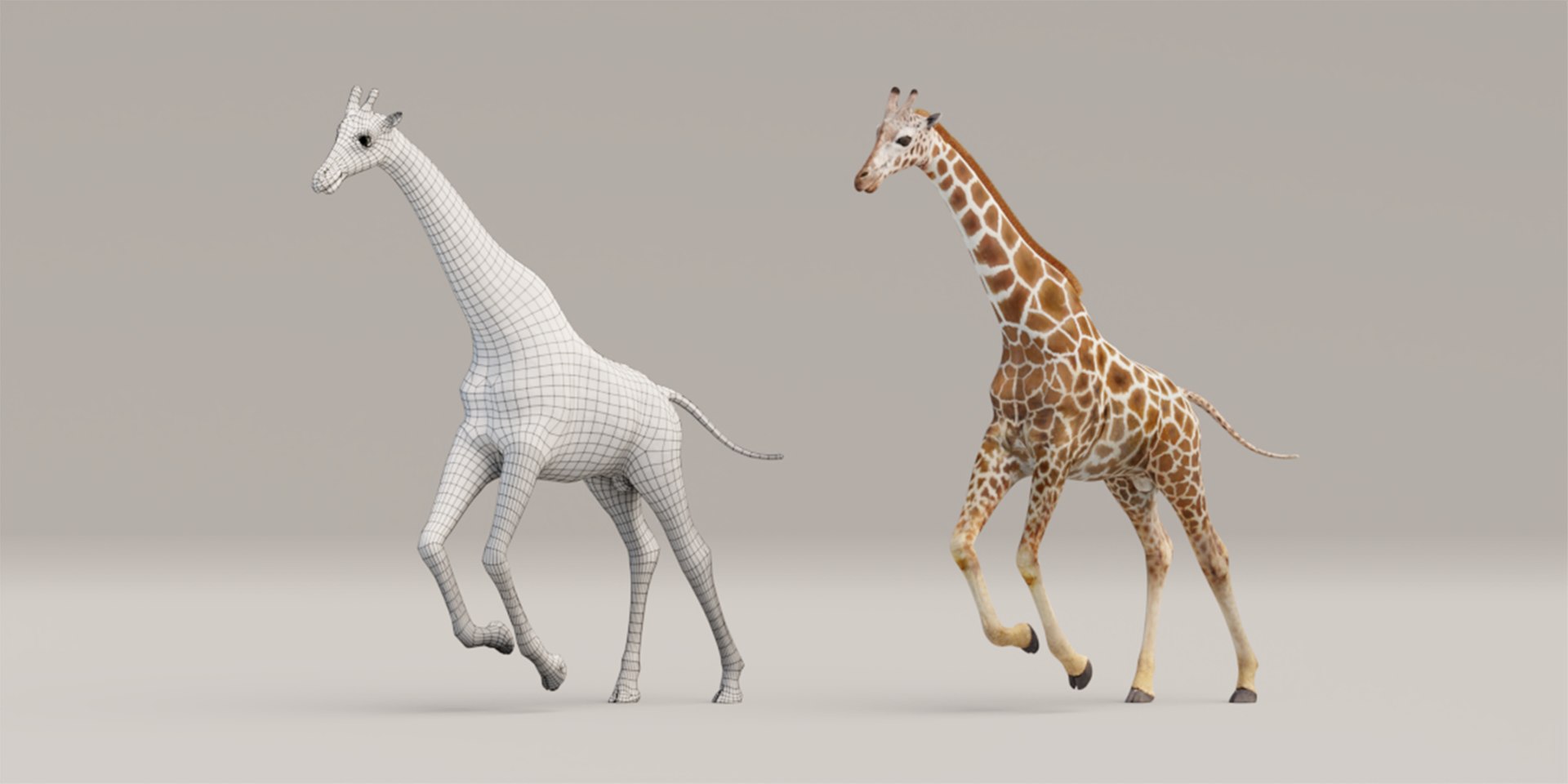 Rigged Giraffe 3D Model - TurboSquid 1700253
