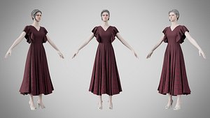 3D Dress 45 Cedar