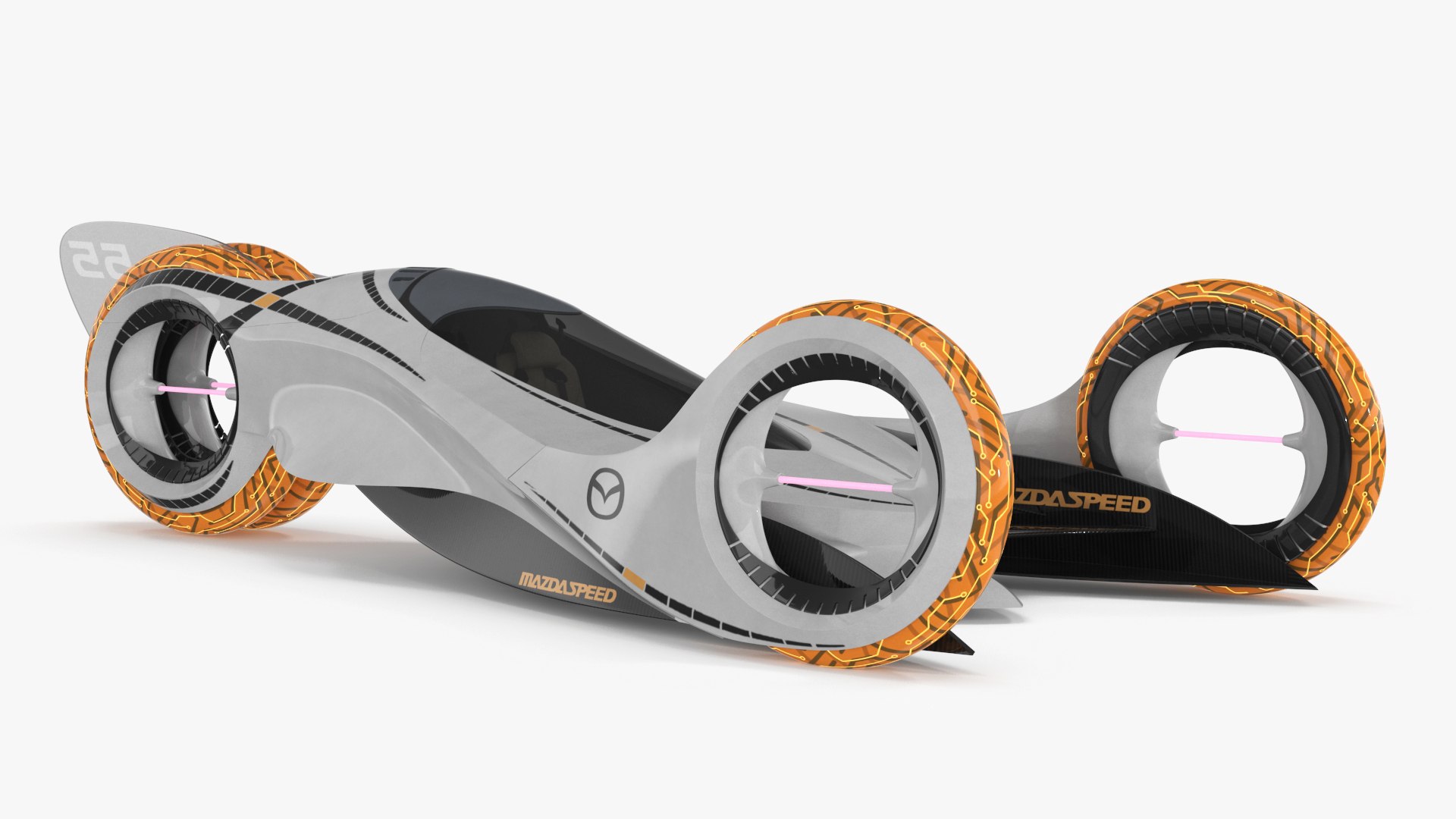Mazda KAAN Futuristic Race Car 3D model preview