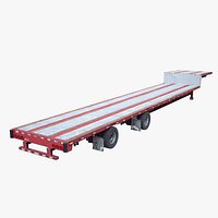 Rusty Drop Deck Semi-Trailer - PBR LODs