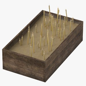3D Church Candle Chest 02 model