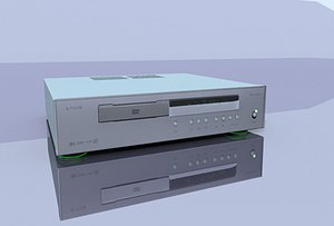 dvd player 3d model