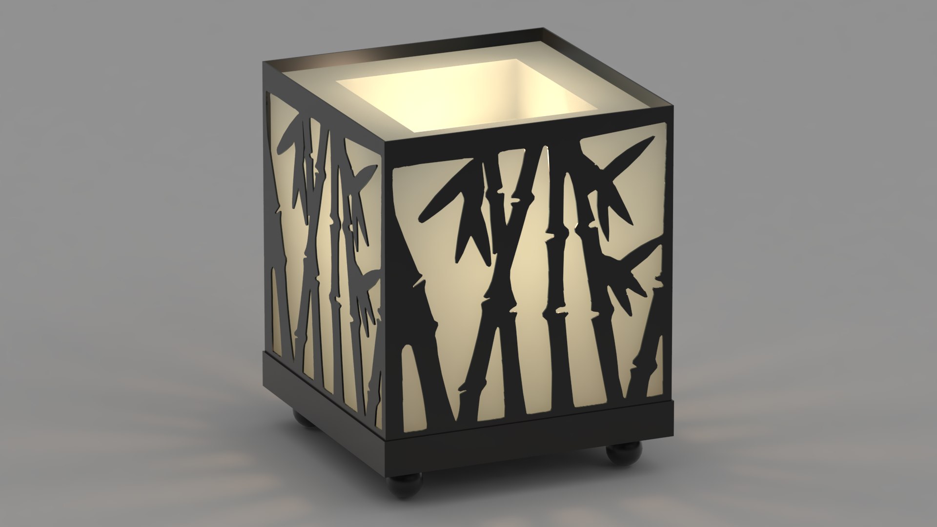 Bamboo candle holder 3D TurboSquid 2050435