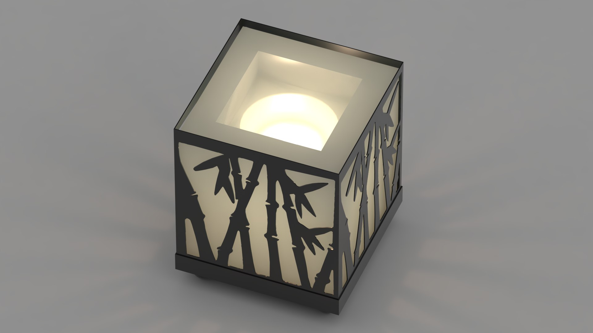 Bamboo candle holder 3D TurboSquid 2050435