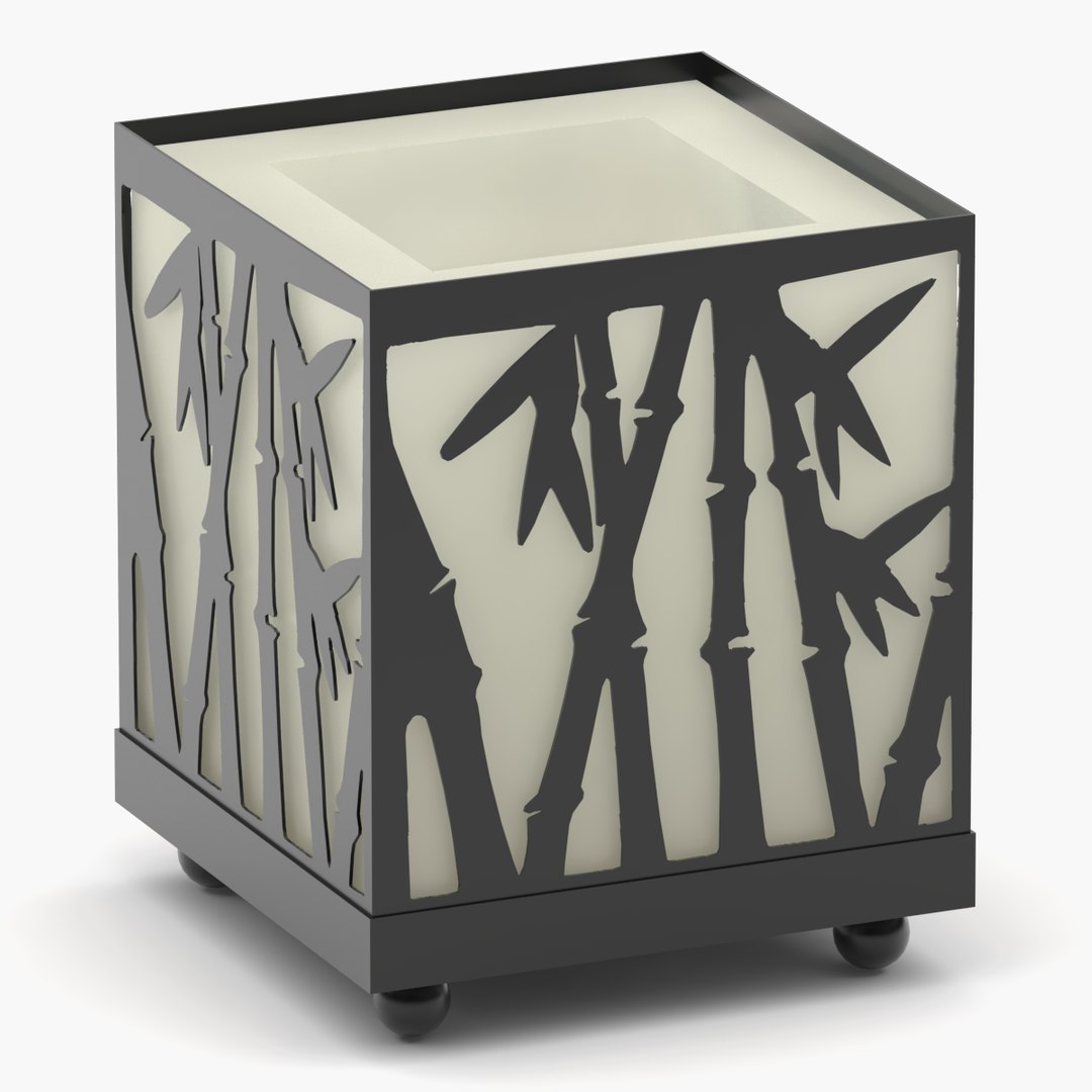 Bamboo candle holder 3D TurboSquid 2050435