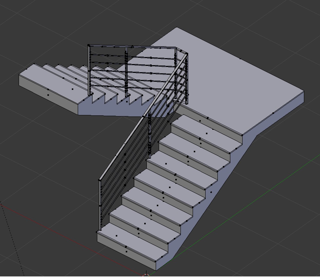 Stair Staircase 3d X