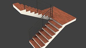 stair staircase 3d x