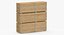 Cargo Timber Long Single and Stacked 3D model