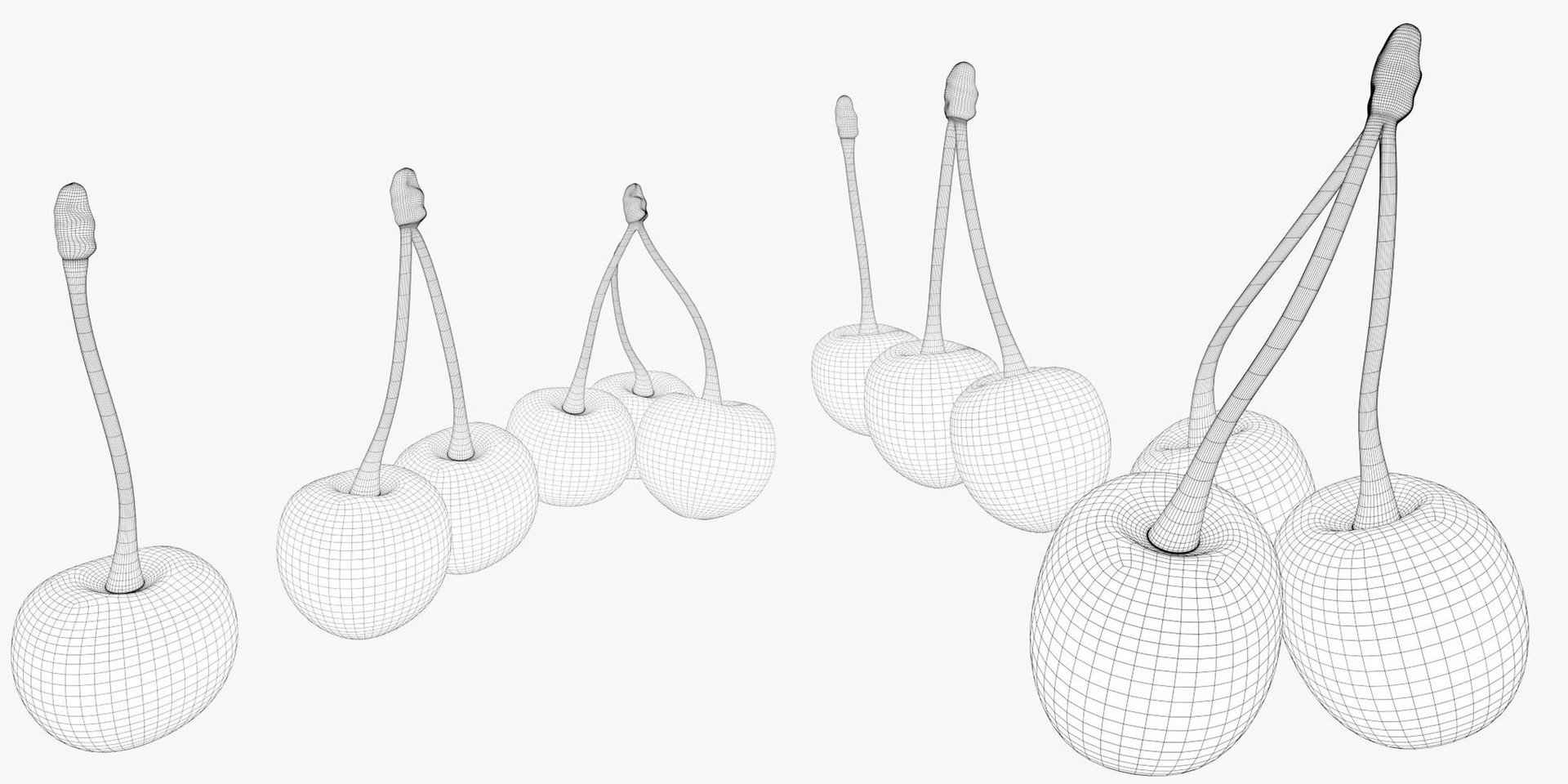 Cherries Ready Model - TurboSquid 1483741