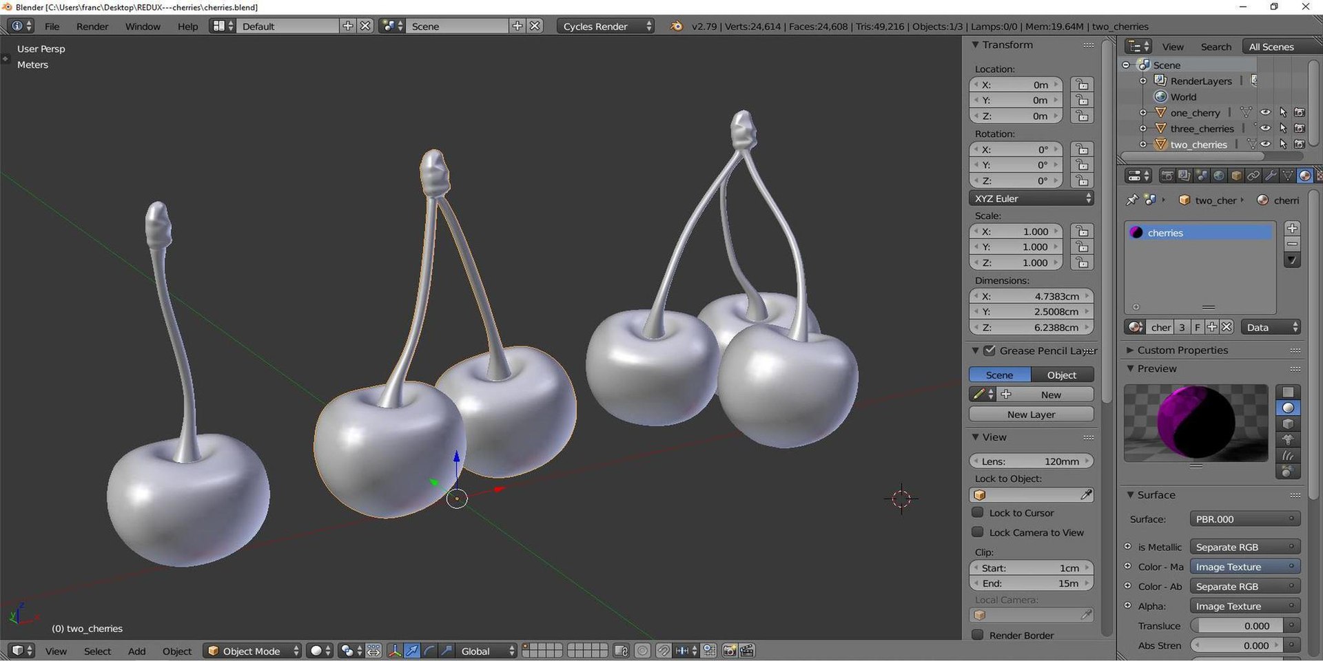 Cherries Ready Model - TurboSquid 1483741