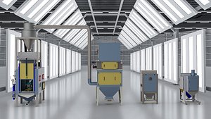 Sand blasting equipment 3D model