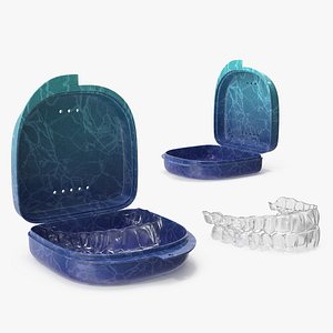 3D model Orthodontic Retainer Box Blue