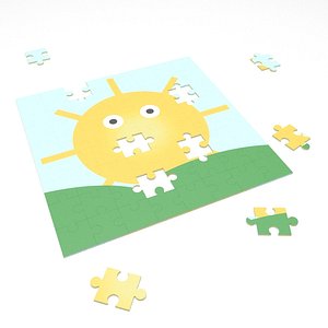 3D 64 piece jigsaw puzzle model