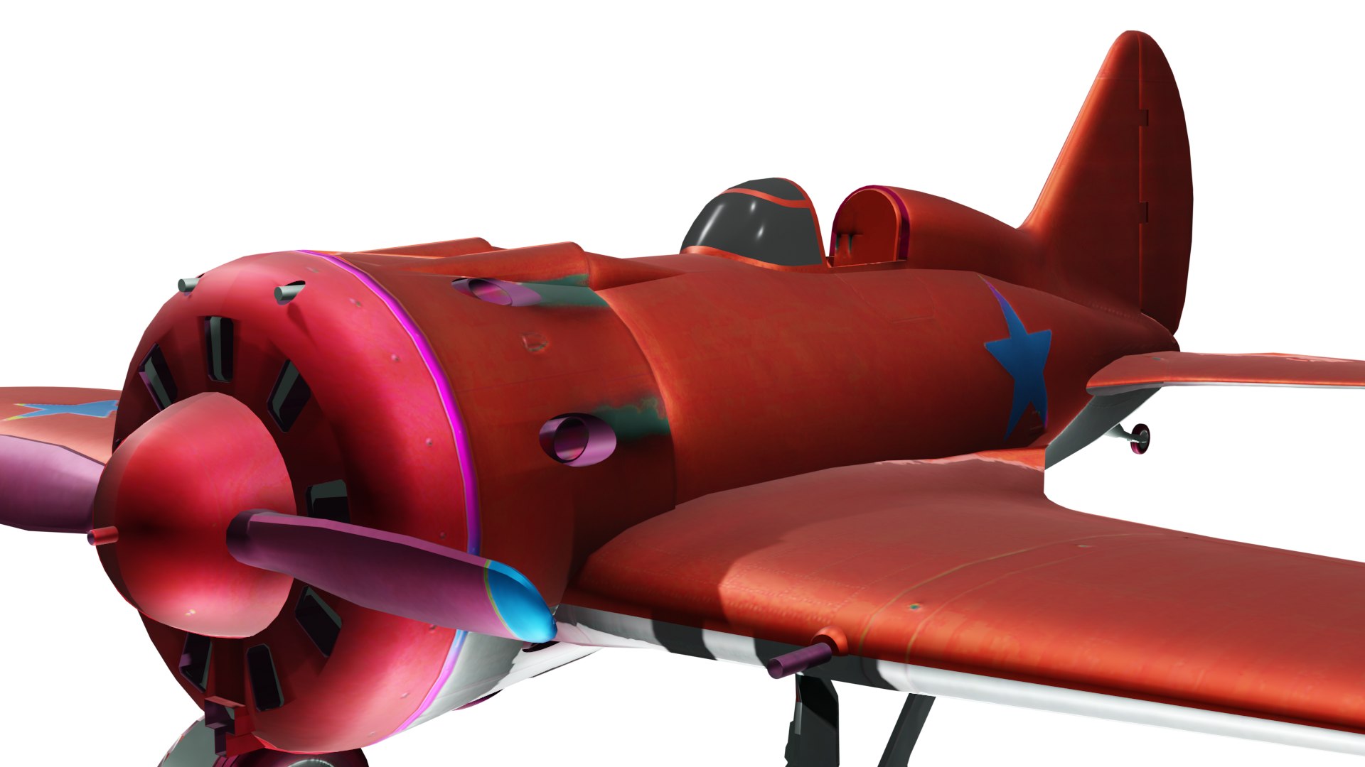 3D Red Airplane - TurboSquid 1853847